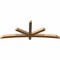 Ekena Millwork Alberta Smooth Timber Gable Bracket, Western Red Cedar, 84"W x 31"H x 3 1/2"D x 3 1/2"F, 9/12 Pitch GBW084X31X0404ALB00SWR - alternate 5
